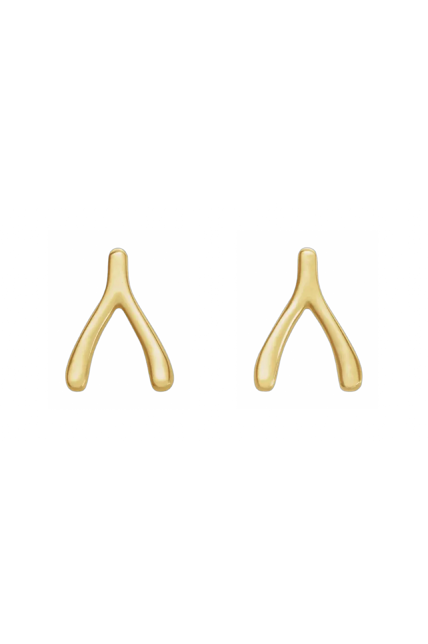 WISHBONE STUD EARRING