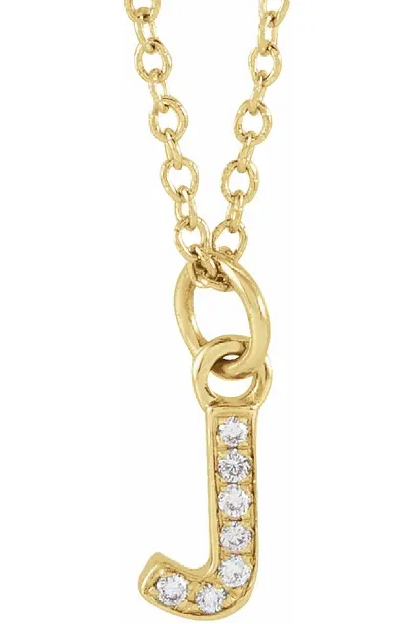 DIAMOND MINI INITIAL PENDANT NECKLACE